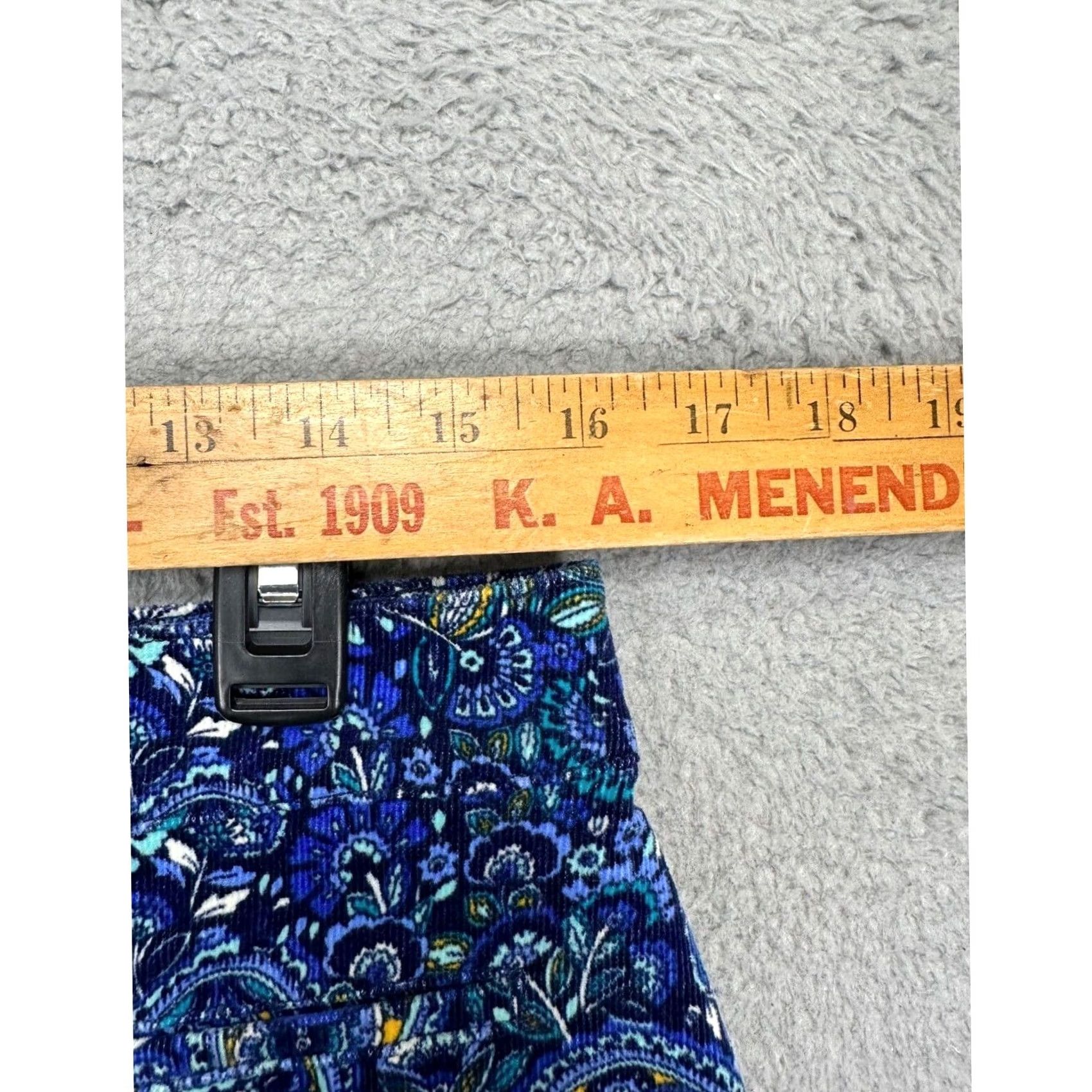 Talbots Talbots Skirt Womens 10P Petite Blue Paisley Corduroy Pencil Mini Stretch Ladies Females Women Casual Size 32" / US 10 / IT 46 - 7 Thumbnail