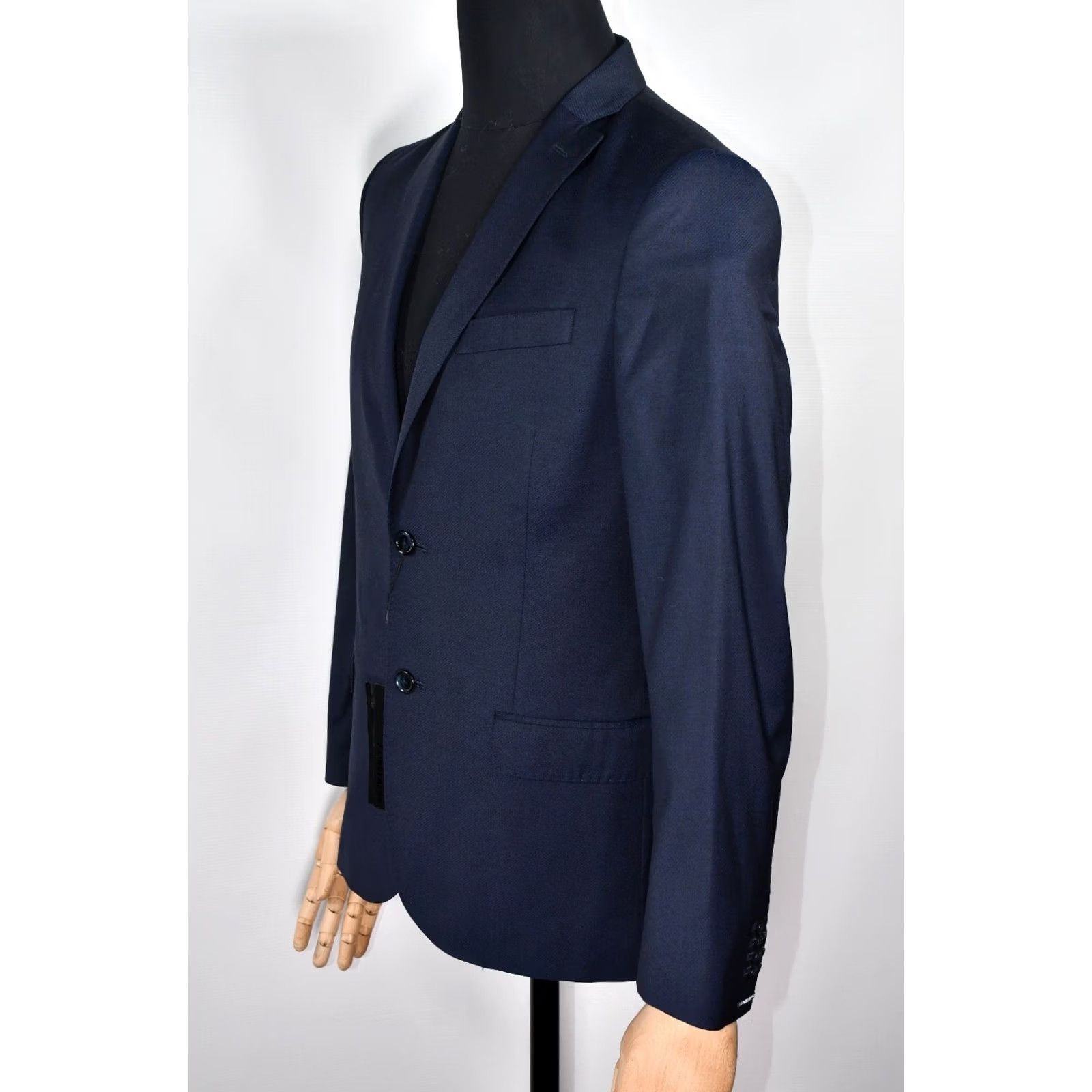 J.Lindeberg J.Lindeberg Slim HOPPER SOFT WOOL STRUCTURE SPORTCOAT 48R Blue Blazer Mens Size 48R - 5 Thumbnail