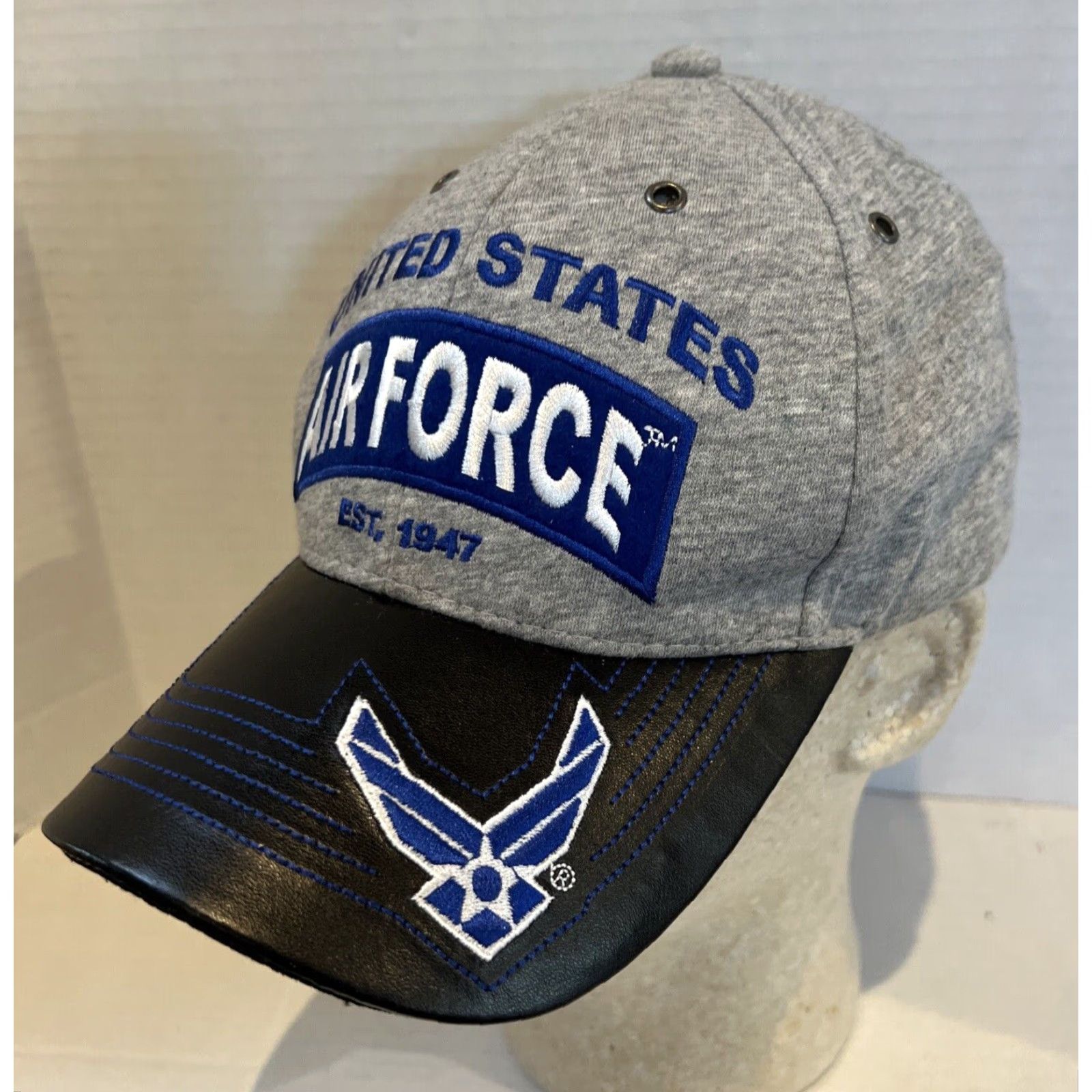 Vintage VINTAGE JWM United States Air Force Baseball Cap One Size Gray Adjustable USA Mens Size ONE SIZE - 2 Thumbnail