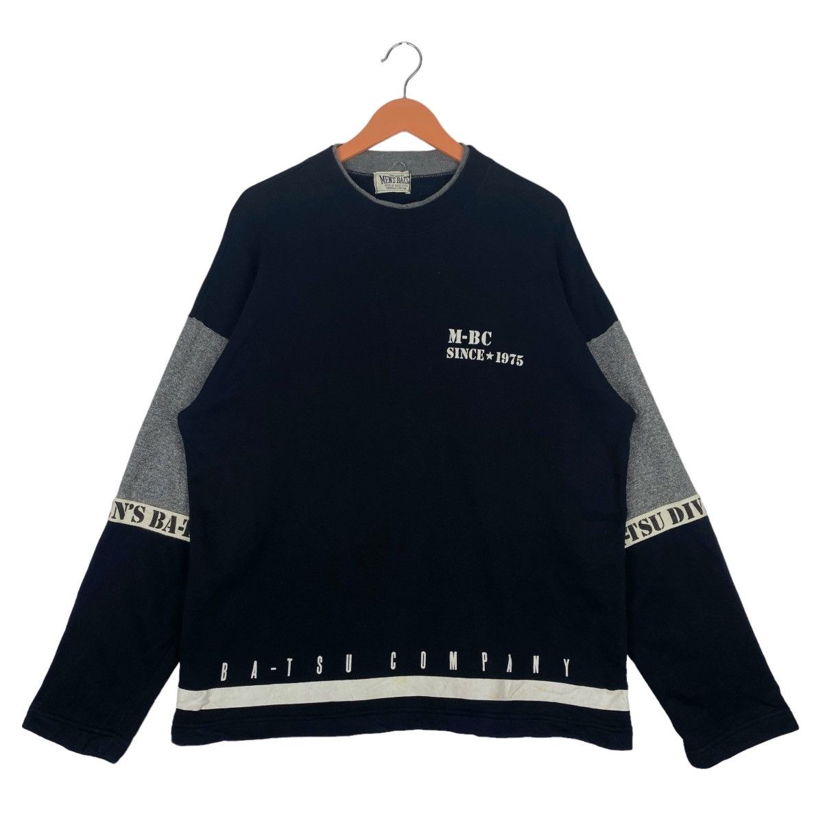 Designer × Vintage Men’s Ba-tsu Sweatshirt Crewneck Pullover Jumper Size US XL / EU 56 / 4 - 1 Thumbnail