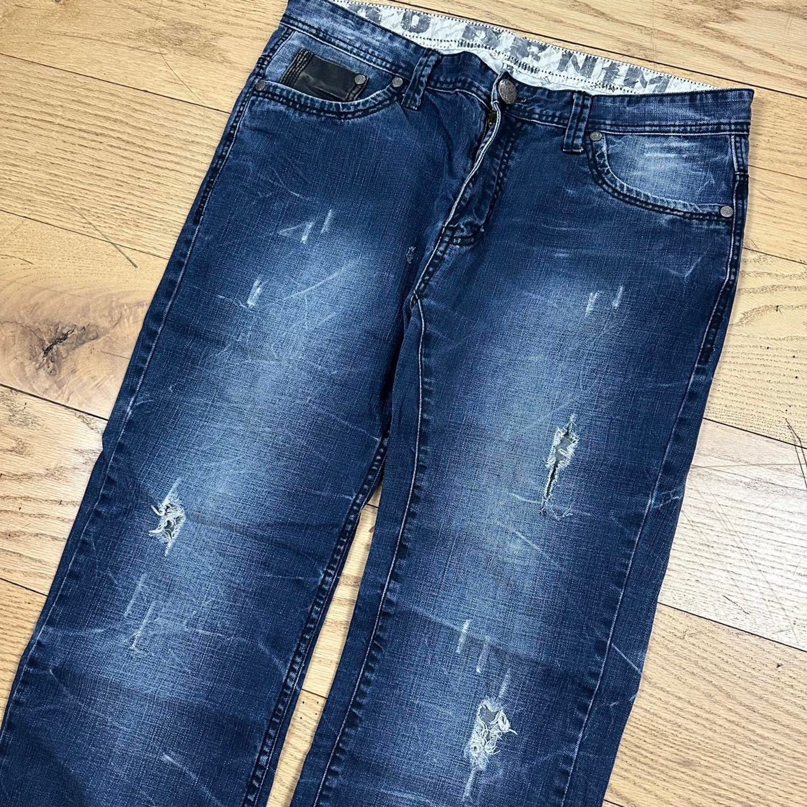 Vintage Vintage Y2K Flared Blue Skater Jeans Size US 38 / EU 54 - 3 Thumbnail