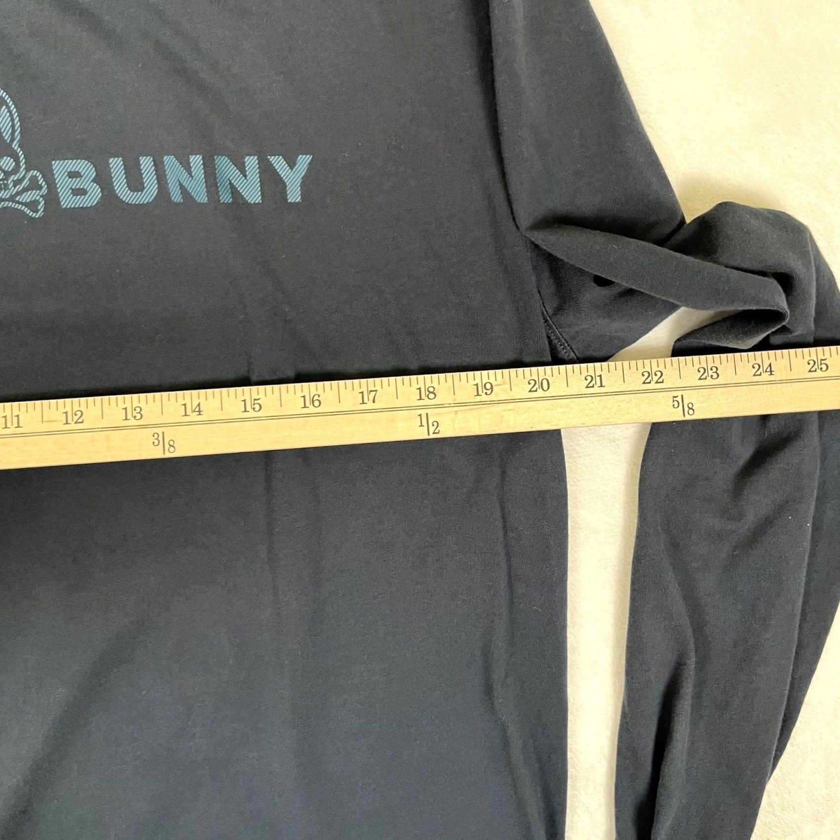 Psycho Bunny Psycho Bunny Long Sleeve T-Shirt Mens 7 Blue Cotton Graphic Logo Crew Neck Size US M / EU 48-50 / 2 - 5 Thumbnail