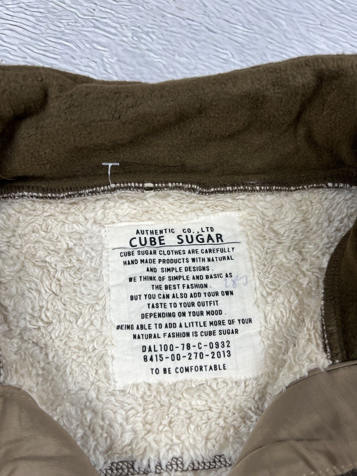 Sugar Cane Cube Sugar Work Fleece Military Front Pocket Sherpa y2k Size US M / EU 48-50 / 2 - 2 Thumbnail