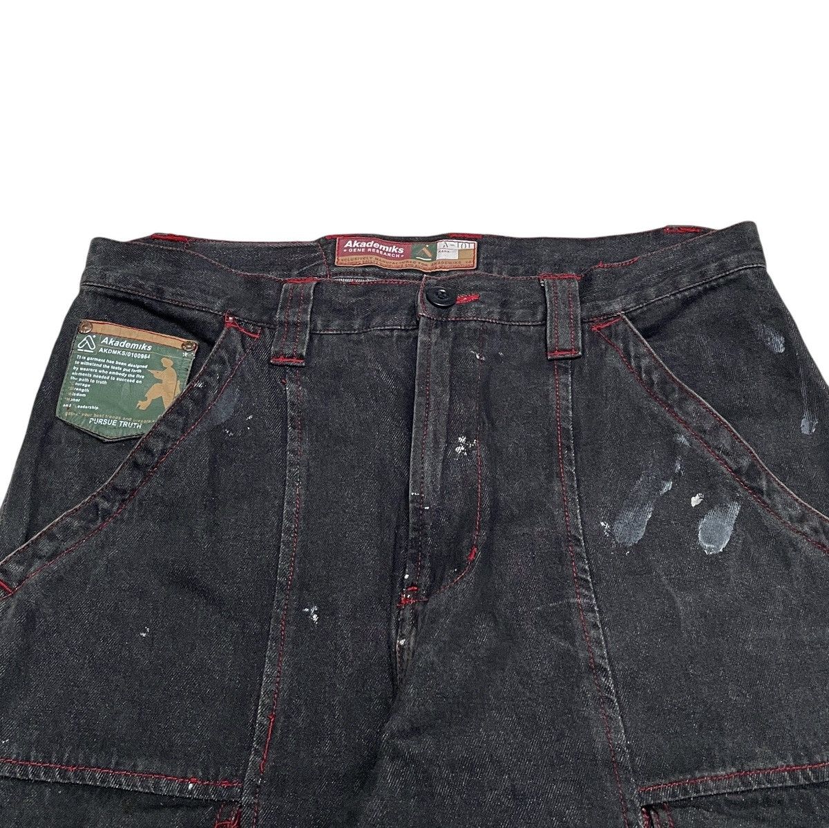 Akademiks Rare Design Vintage Brand Akademiks Baggy Jeans 1990s Size US 34 / EU 50 - 3 Thumbnail