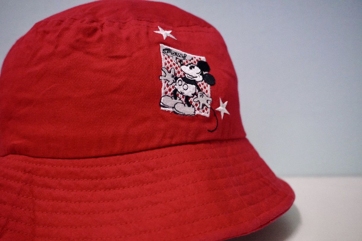Mickey Mouse × Vintage Vtg mickey mouse bucket hat red colour for kids Size ONE SIZE - 1 Thumbnail