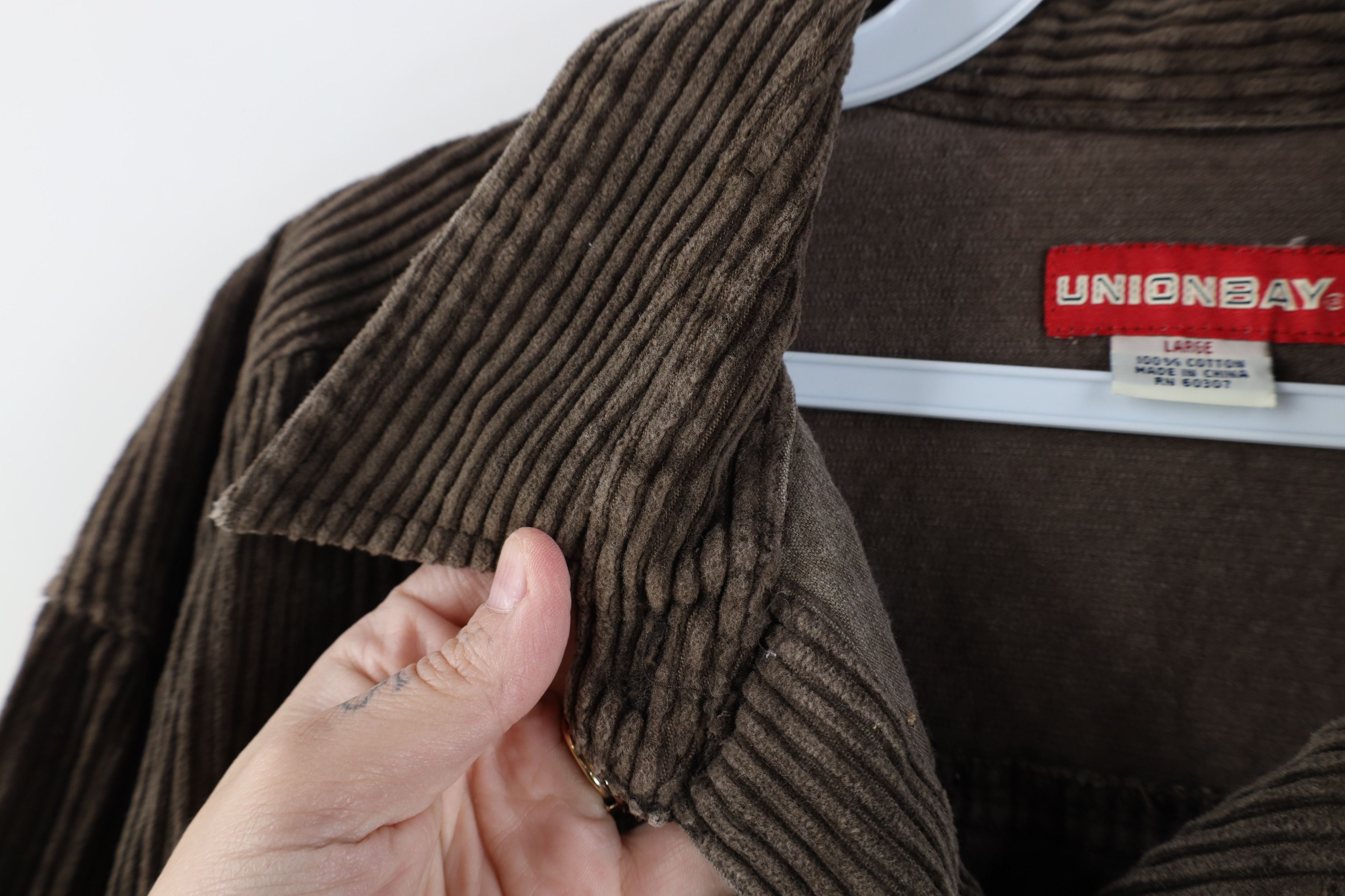 UNIONBAY Vintage 90s Unionbay Surfing Corduroy Button Shirt Jacket Size L / US 10 / IT 46 - 9 Thumbnail