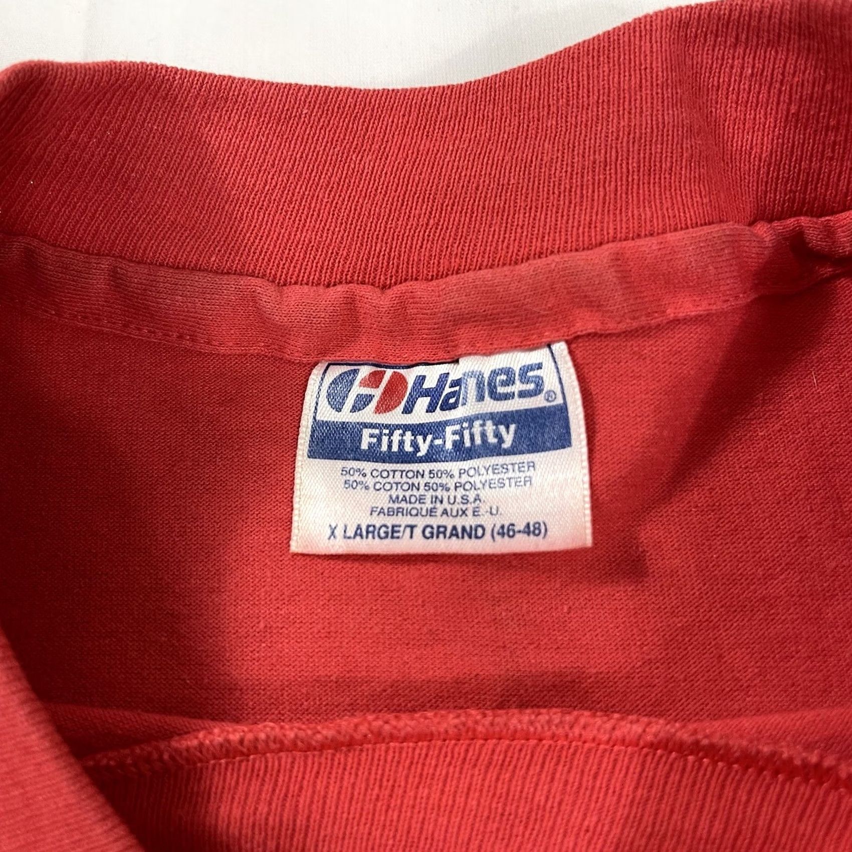 Hanes VINTAGE Hanes T-Shirt XL Red 90s Great Dane Club Of America Fiesta Logo Short Sleeve Cotton Jersey Unisex Adults Mens Womens Boys Girls Size US XL / EU 56 / 4 - 7 Thumbnail