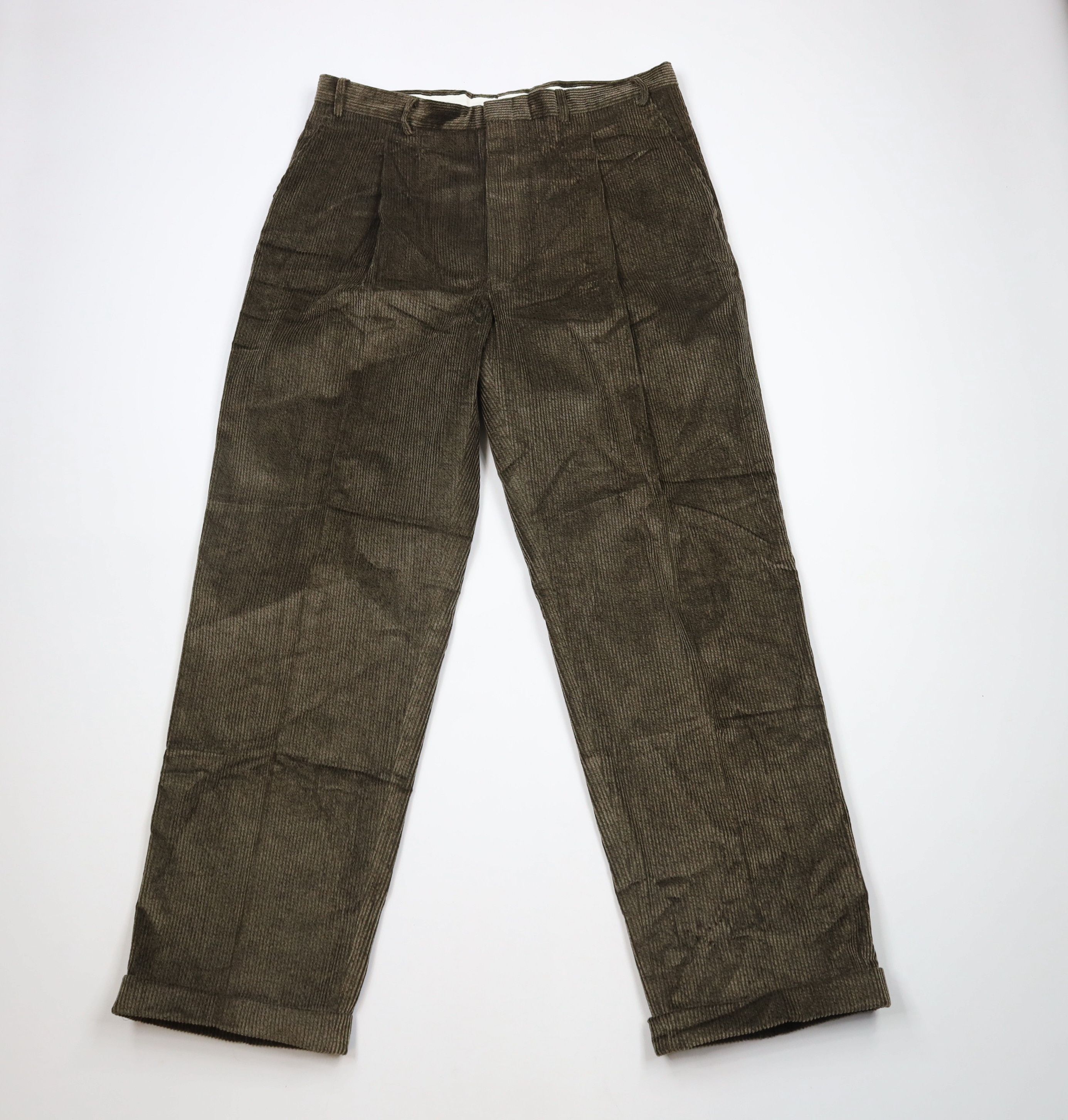 Vintage Vintage 90s Streetwear Wide Leg Corduroy Chino Pants USA Size US 40 / EU 56 - 1 Thumbnail