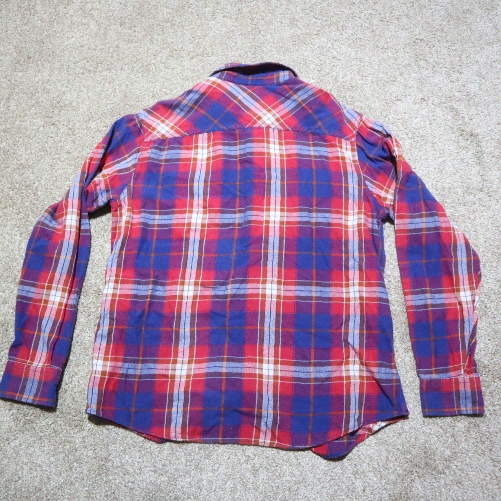 Camel Red Camel Shirt - Western Plaid Long Sleeve Button-Up with Pockets, Multicolor, Size L, Mens Size US L / EU 52-54 / 3 - 7 Thumbnail