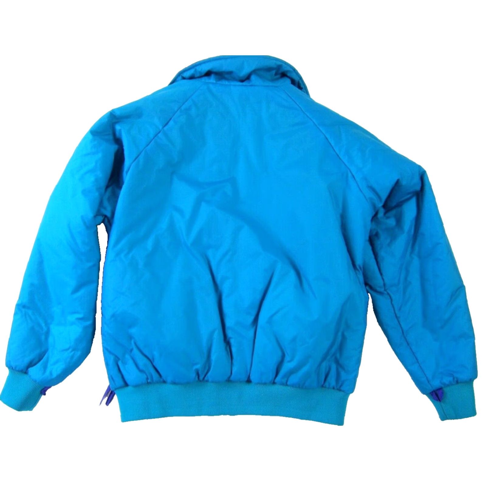Altea VINTAGE Columbia Jacket Woman Large Reversible 100% Nylon Teal Blue Purple Coat Winter 90s Womens Size L / US 10 / IT 46 - 2 Thumbnail