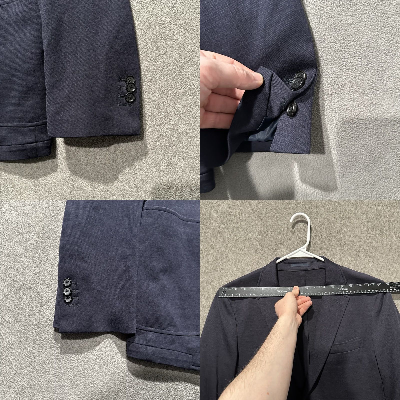 Rodd & Gunn Rodd & Gunn Blazer Mens Medium Navy Blue Wool Surgeons Cuff Sports Jacket Short Notch 42 Chest Flat Front Double-Vented Size 40R - 8 Thumbnail