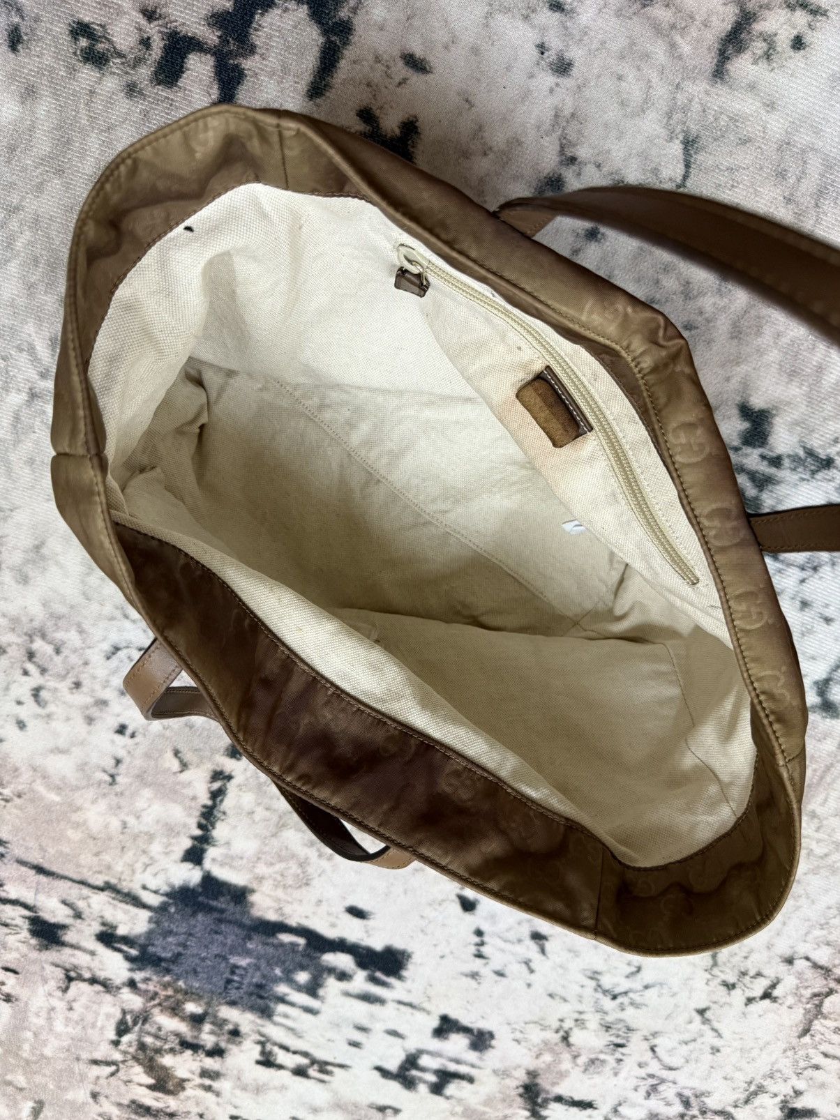 Gucci Gucci Monogram Nylon Tote Bag Size ONE SIZE - 6 Thumbnail