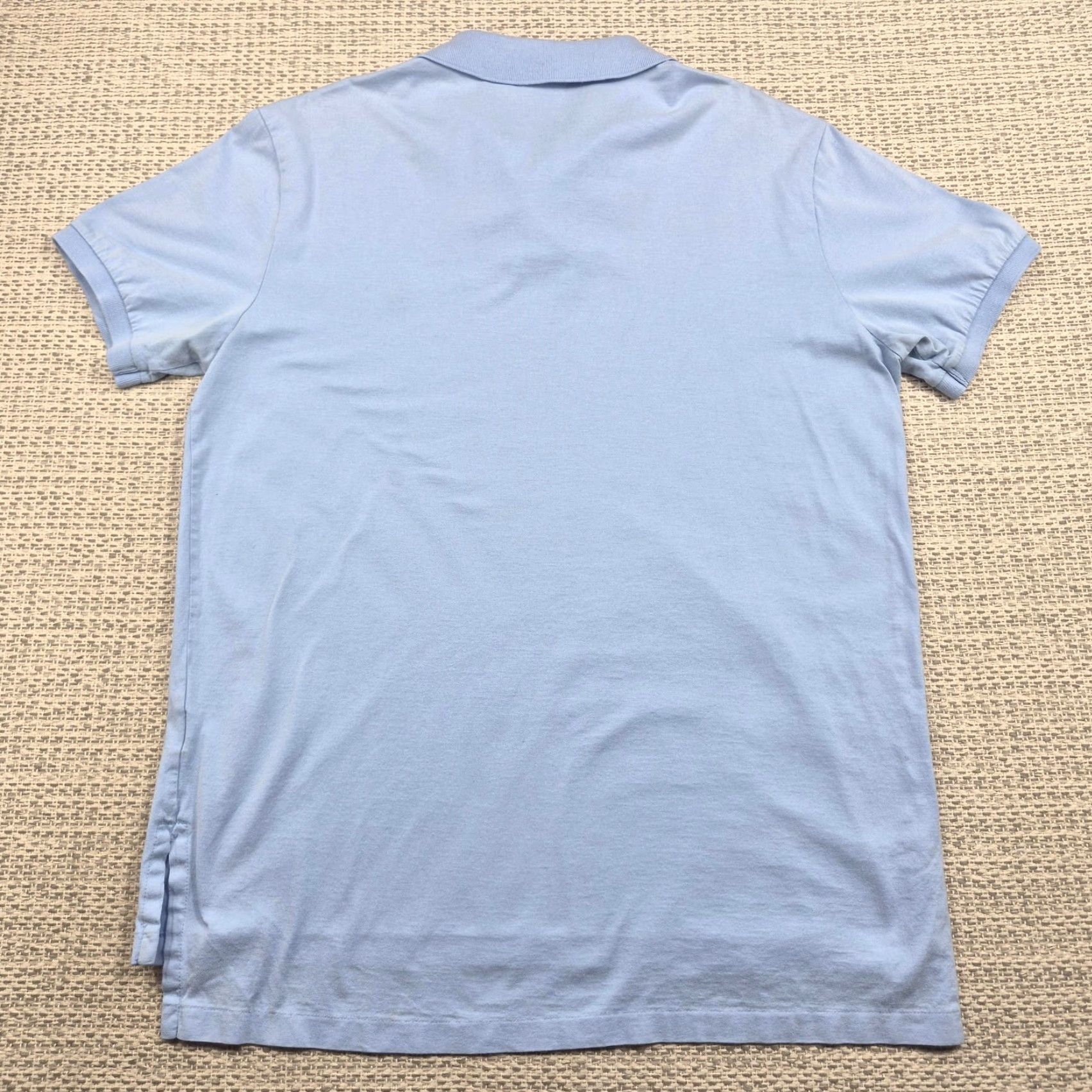 Polo Ralph Lauren Polo Ralph Lauren Polo Shirt Mens Large Blue Custom Fit Pique Cotton Knit Size US L / EU 52-54 / 3 - 5 Thumbnail