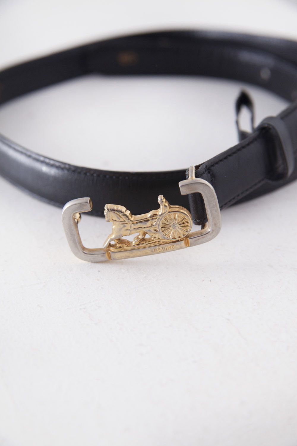 Celine Vintage 1980's micro carriage Céline belt Size ONE SIZE - 5 Thumbnail
