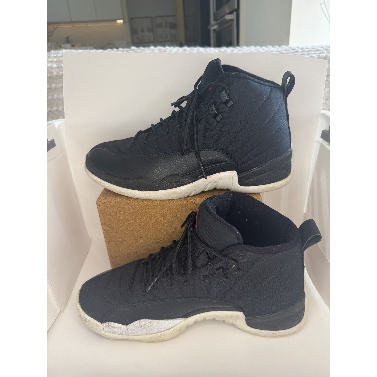 Jordan Brand Jordan 12 Retro Shoes Size 9 Flu Game Basketball Sneakers Size US 8 / EU 41 - 2 Thumbnail