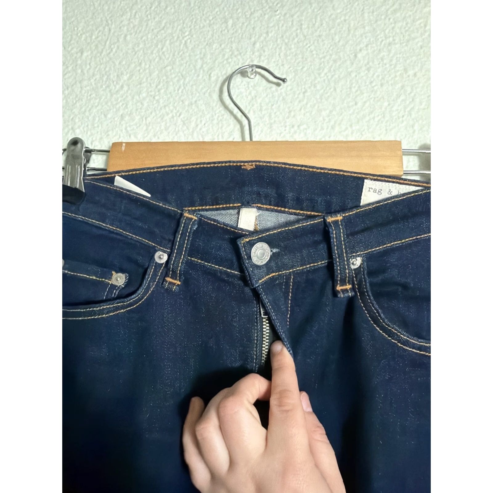 Rag & Bone rag & bone Jeans Skinny Kensington Mid Rise Women Blue 30x31 Wool? Size 28" / US 6 / IT 42 - 7 Thumbnail