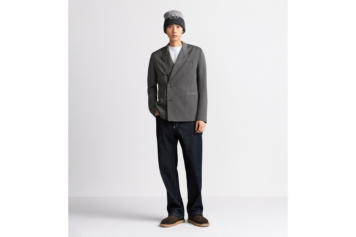 Dior o1bcso1str0326 Oblique Jacket with Buttoned Strap in Grey Size US S / EU 44-46 / 1 - 4 Thumbnail