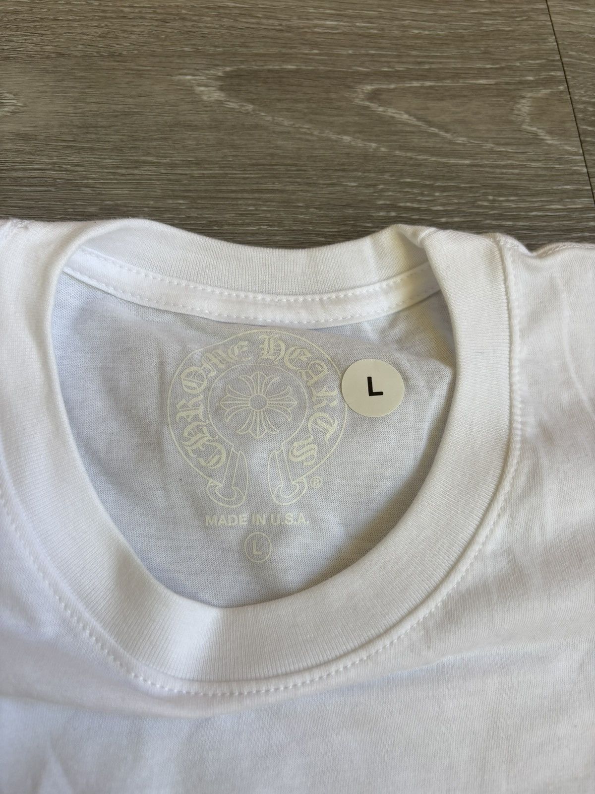 Chrome Hearts Chrome Hearts White Miami Horseshoe Tee Size US L / EU 52-54 / 3 - 3 Thumbnail