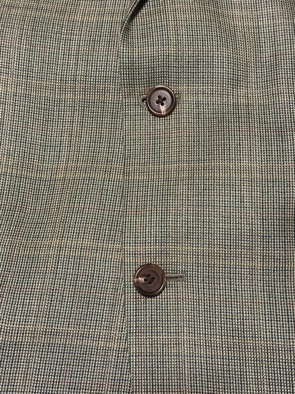 Lauren Ralph Lauren Lauren Ralph Lauren Wool & Silk Houndstooth Brown Blazer Size 42R - 2 Thumbnail