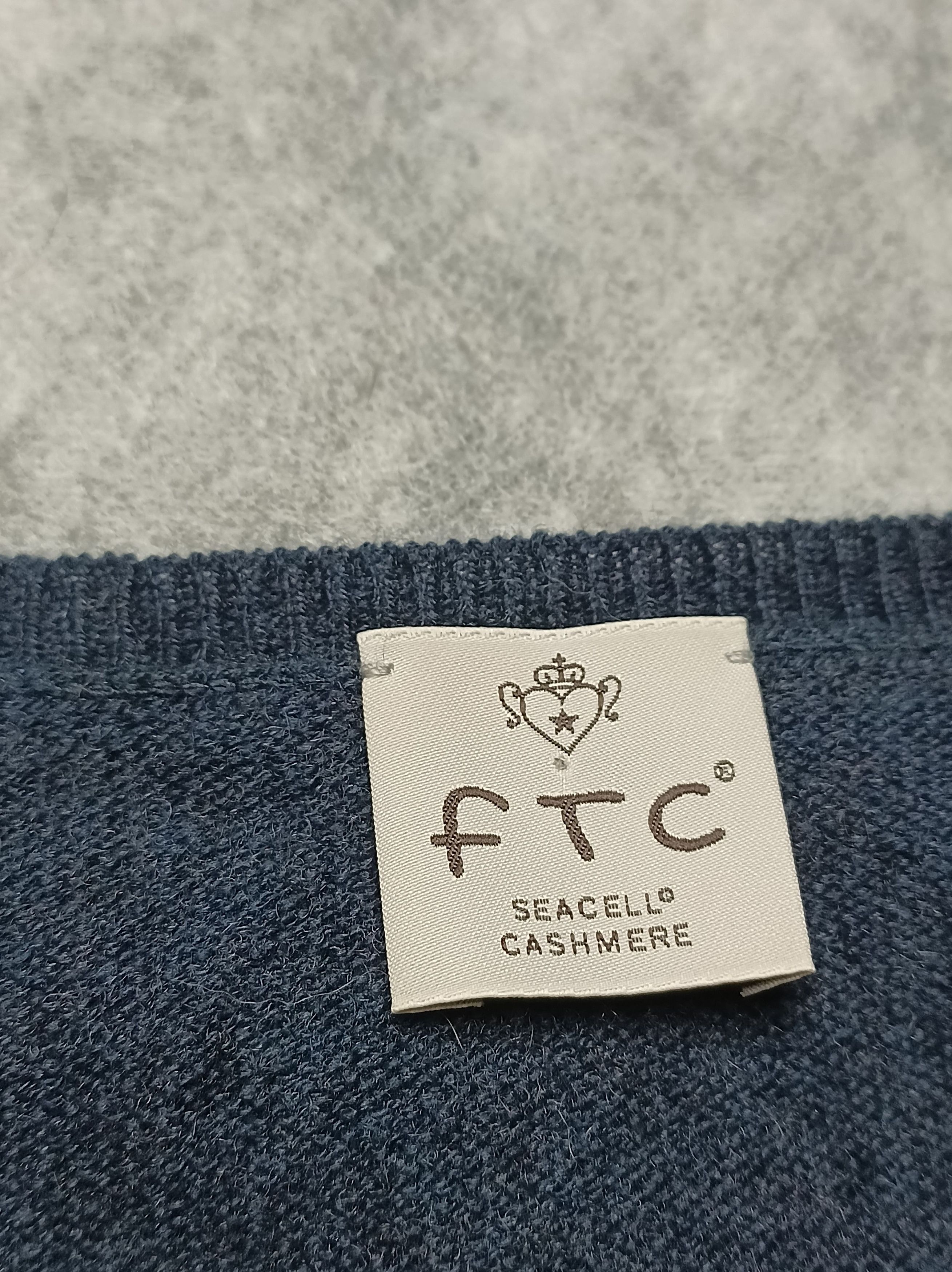 FTC FTC Cashmere Seacell Blue Sweater Jumper Size S Size S / US 4 / IT 40 - 7 Thumbnail