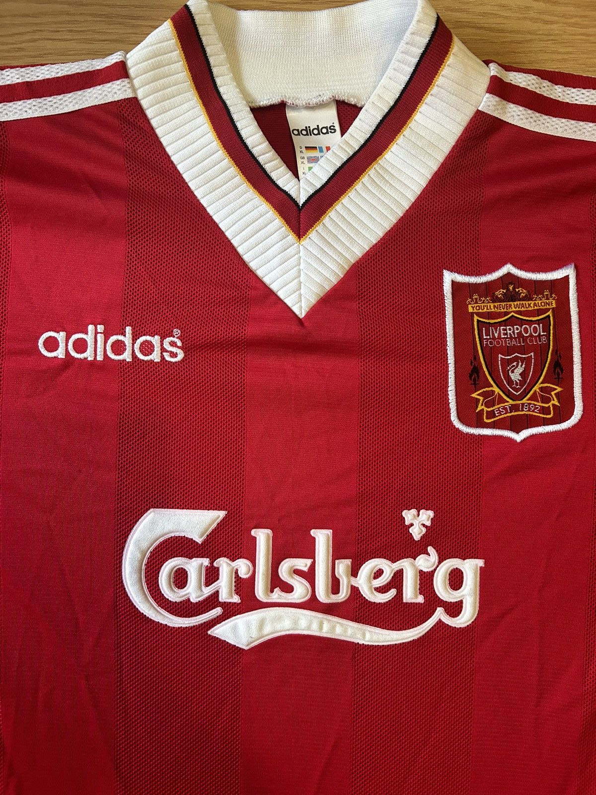 Vintage Liverpool 1995/1996 Size US XL / EU 56 / 4 - 2 Thumbnail