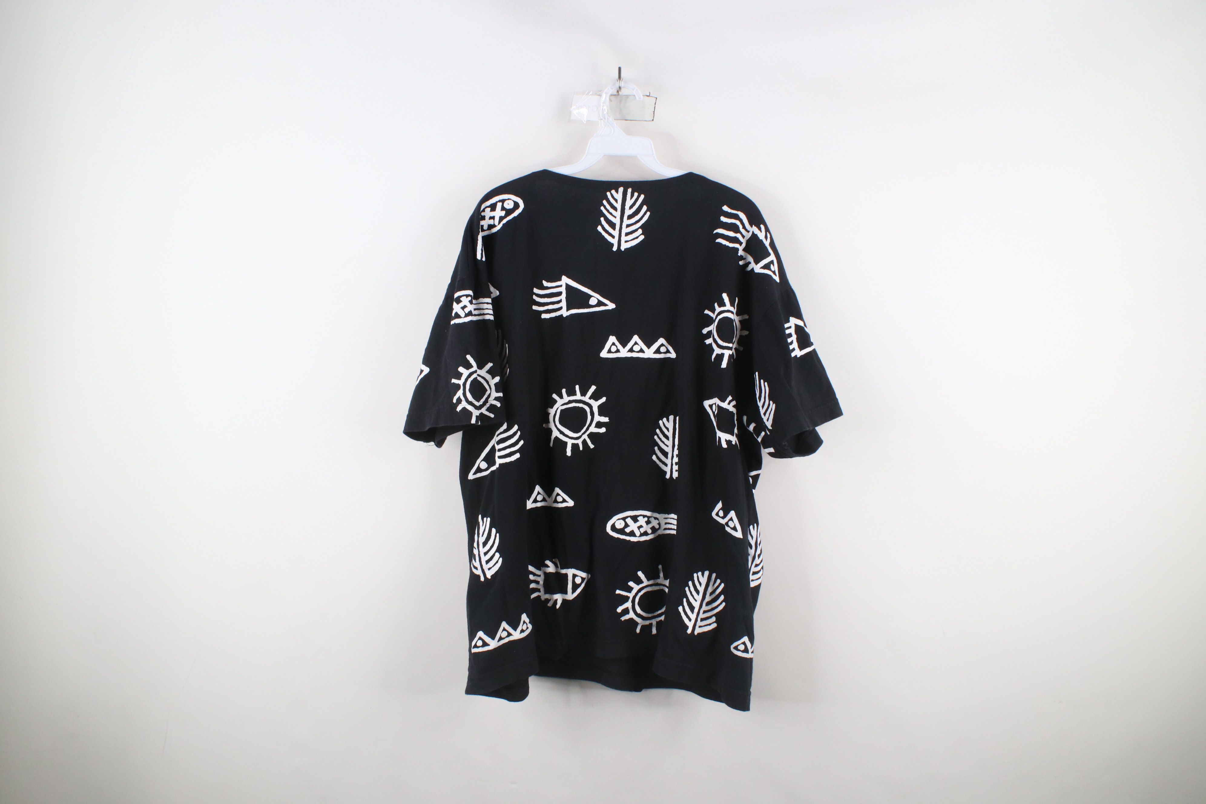Vintage Vintage 90s Streetwear Lagenlook Oversized Art T-Shirt USA Size L / US 10 / IT 46 - 9 Thumbnail