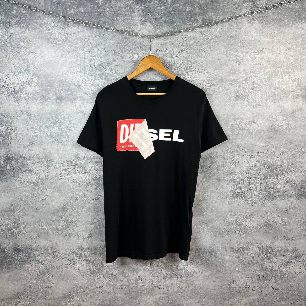 Diesel Diesel Big Logo Vintage Tee Size US XL / EU 56 / 4 - 1 Thumbnail