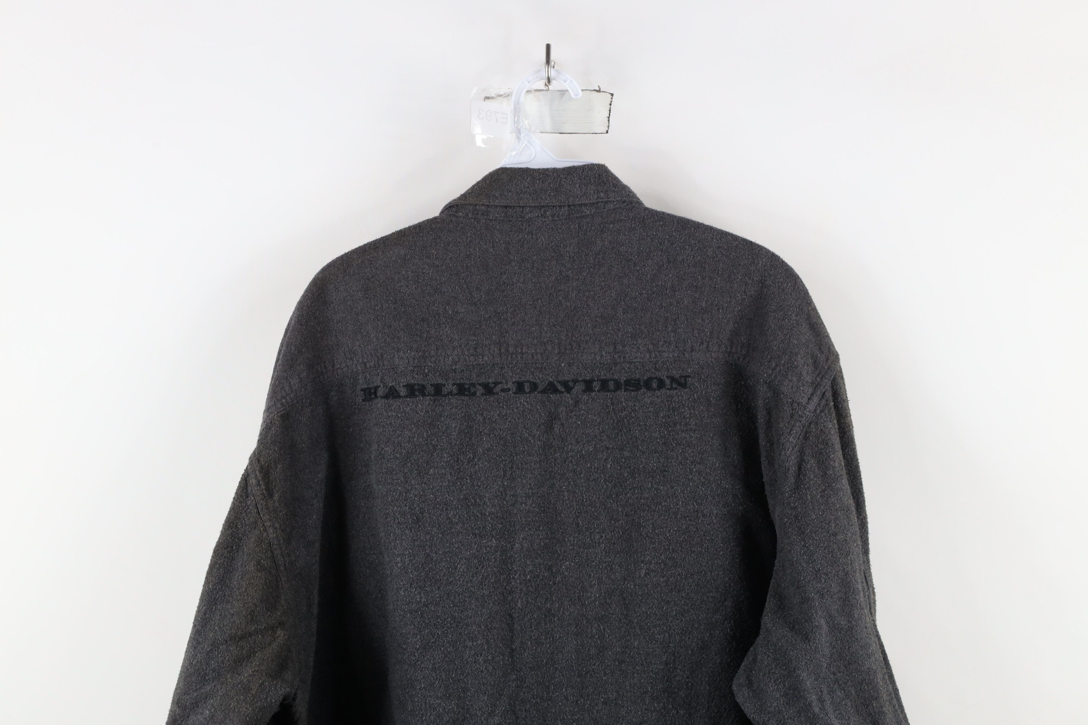 Harley Davidson × Vintage Vintage 90s Harley Davidson Spell Chamois Cloth Button Shirt Size US XXL / EU 58 / 5 - 12 Thumbnail
