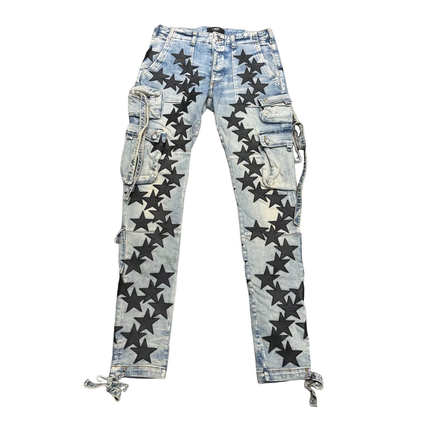 Amiri Amiri Zebra Patch Crystal Jeans - Size 32 | Grailed