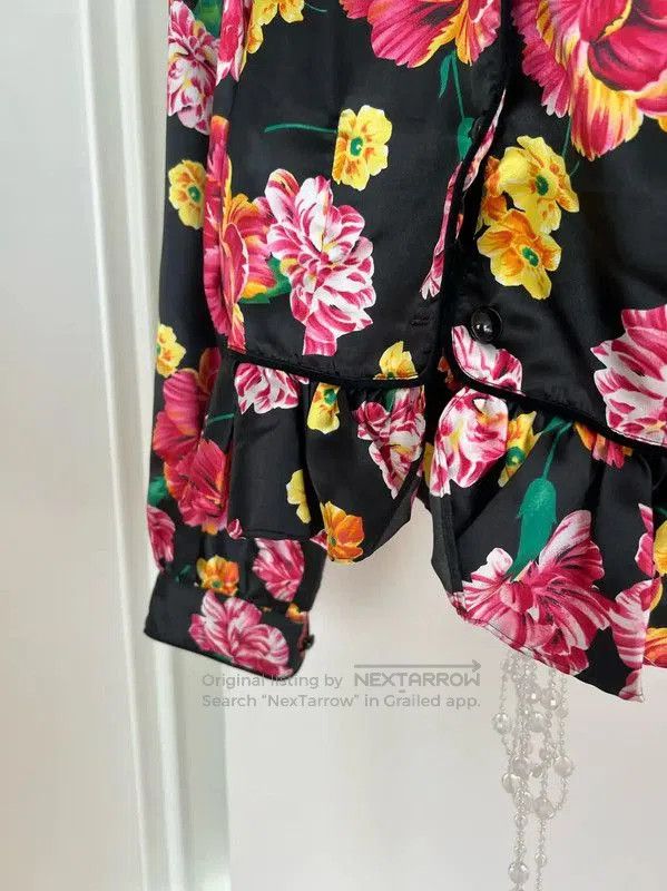Kenzo Kenzo Floral Print Black Shirt . Size XS / US 0-2 / IT 36-38 - 2 Thumbnail