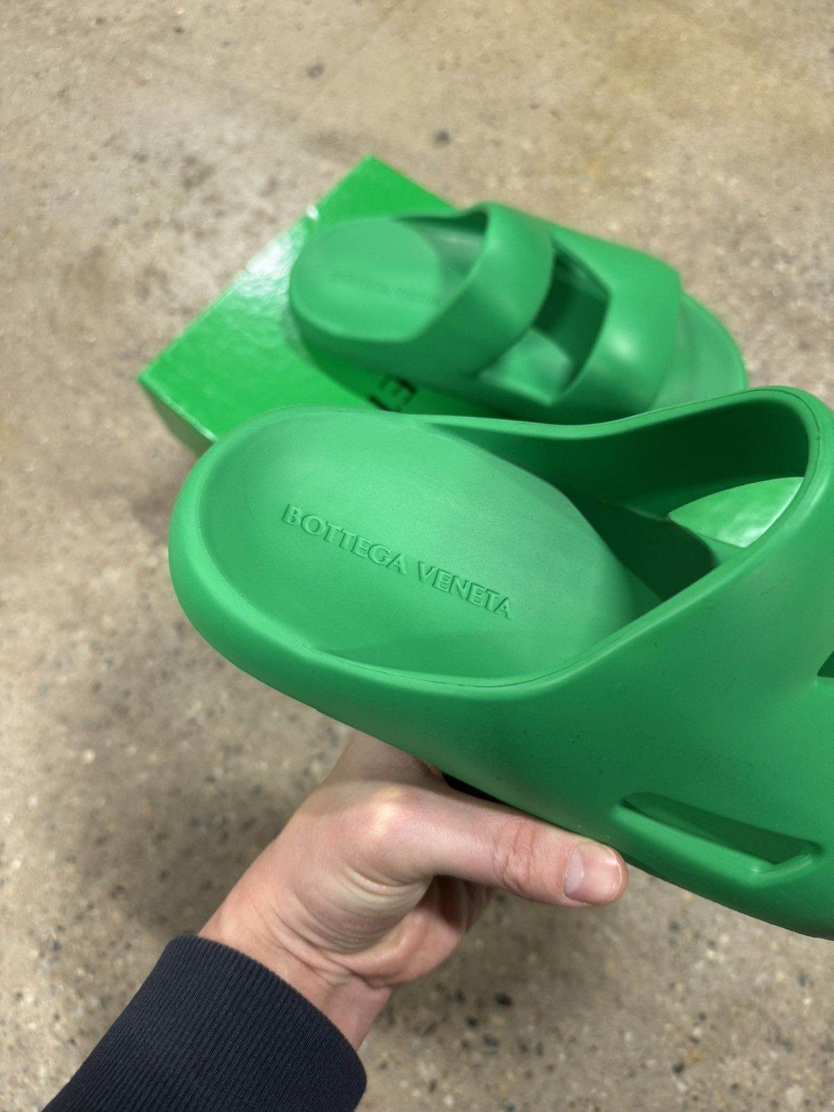 Bottega Veneta Rubber Band Slide Sandals NEW 600$
