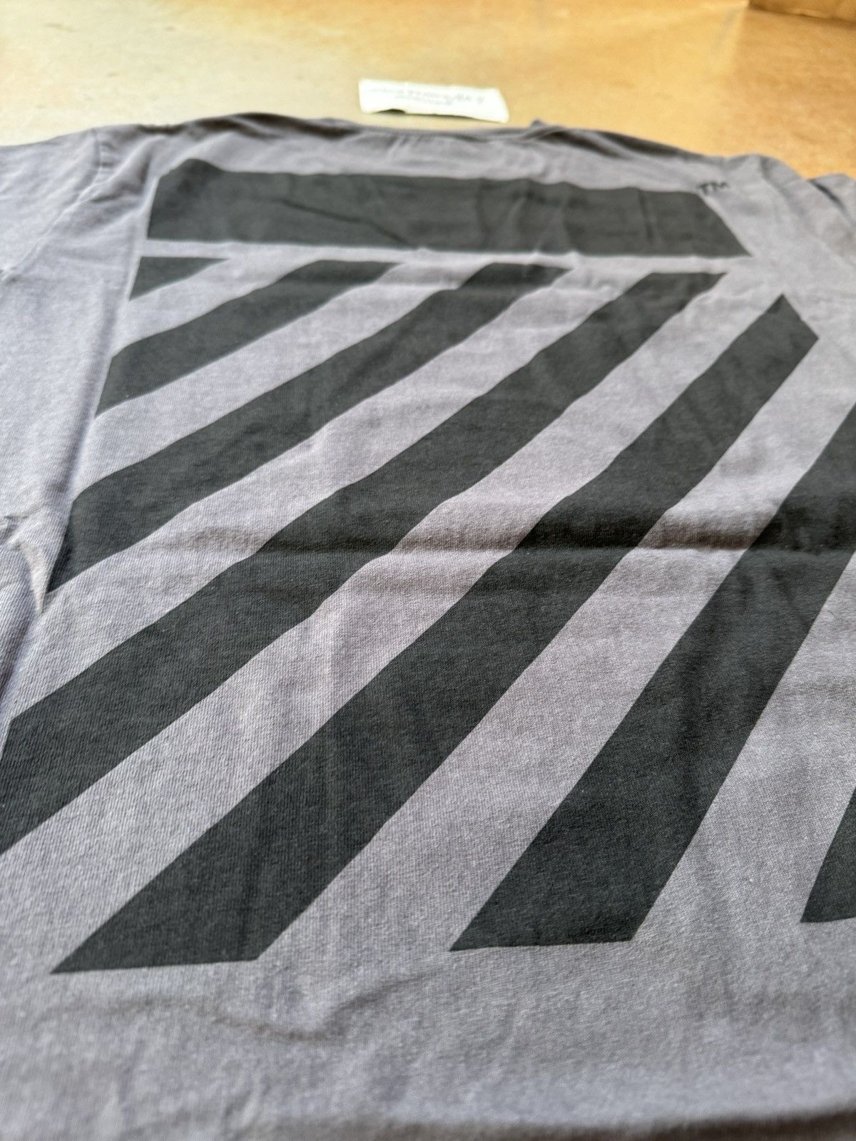 Off-White Diag Print Tee Black Medium