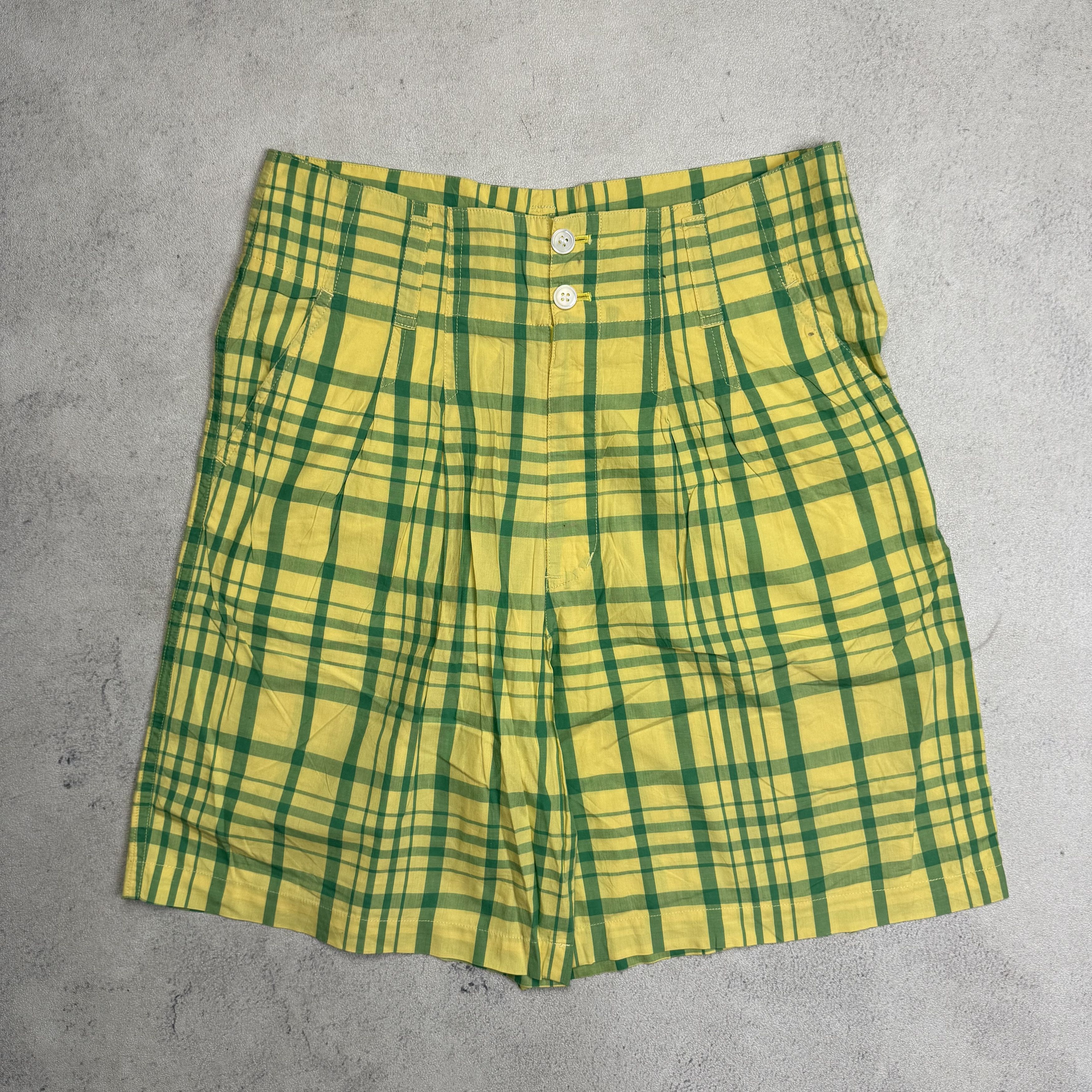 Vintage Issey Miyake Plaid Shorts