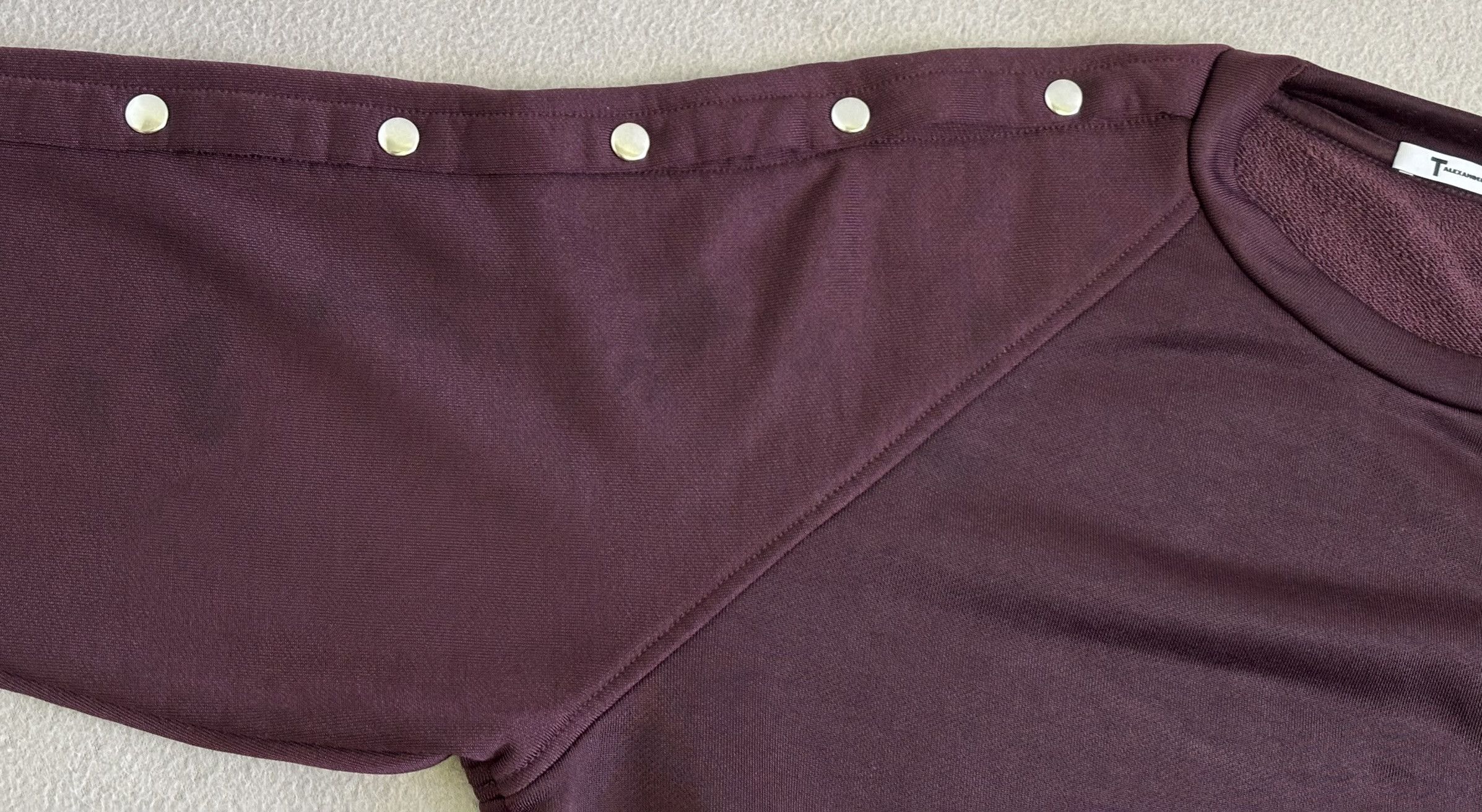 Alexander Wang × T by Alexander Wang T by Alexander Wang burgundy sweatshirt small Size S / US 4 / IT 40 - 8 Thumbnail
