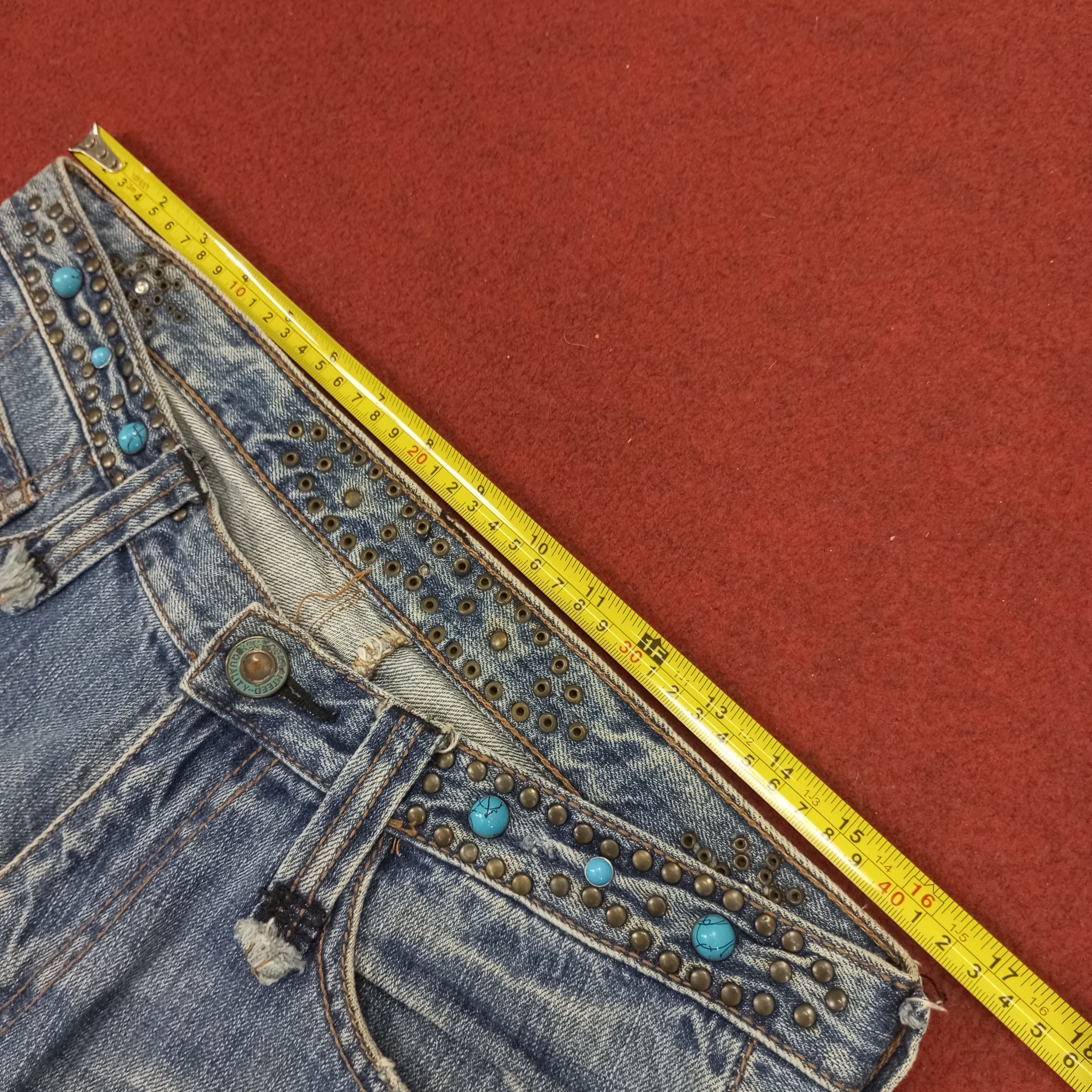 Vintage Distressed Jeans Rock Punk Style Streetwear Size US 34 / EU 50 - 7 Thumbnail