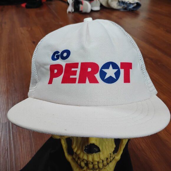 Other Deadstock Vintage Ross Perot Snap Trucker Hat Cap Size ONE SIZE - 1 Thumbnail