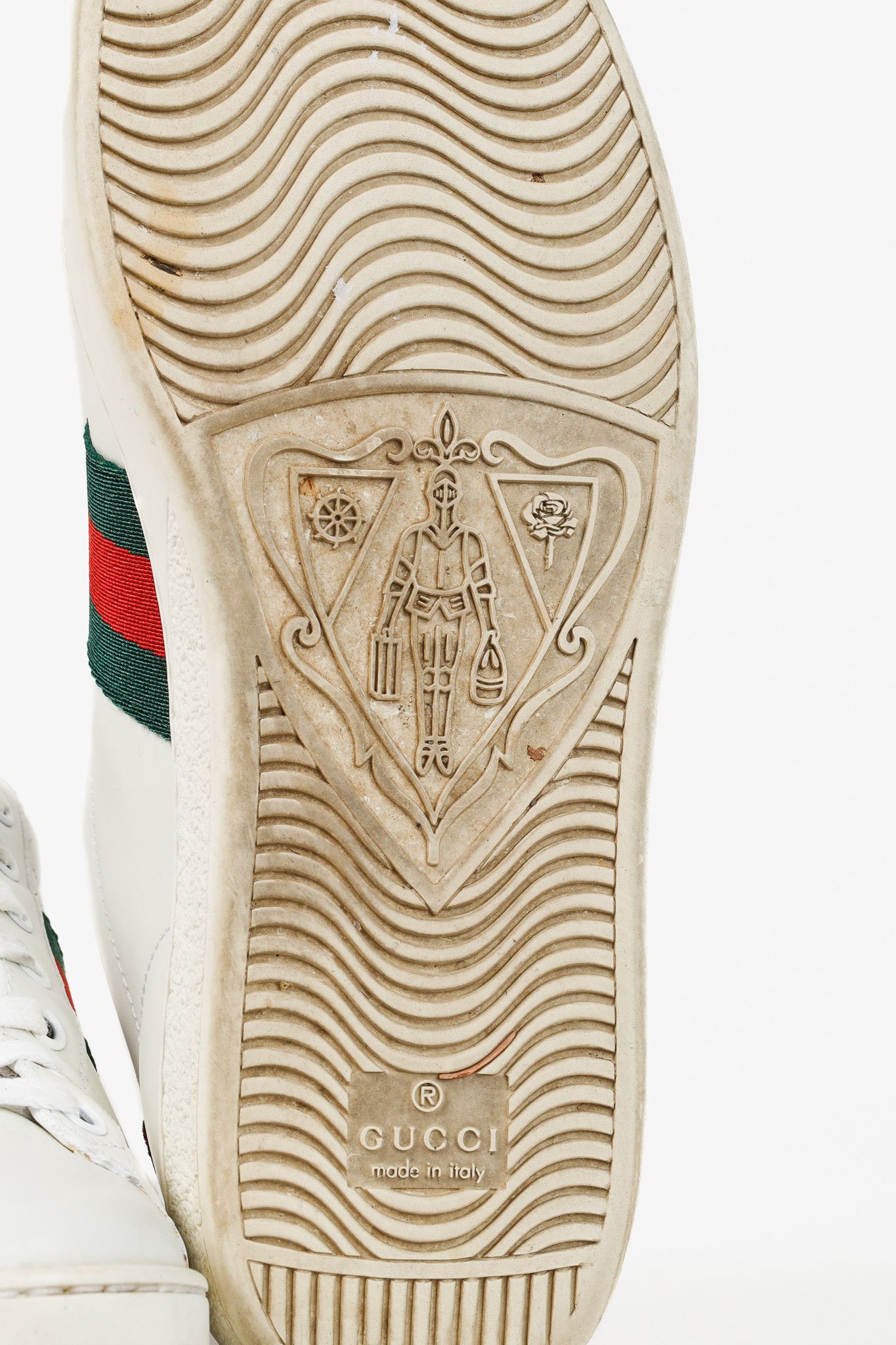 Gucci Gucci Ace Bee Womens White Leather Sneaker Size US 7 / IT 37 - 7 Thumbnail