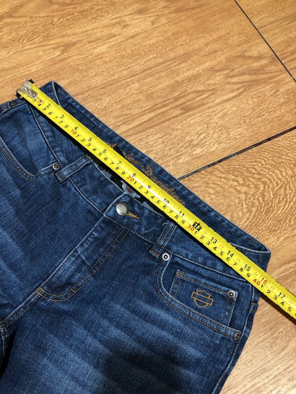 Harley Davidson Vintage logo blue Harley Davidon jeans Y2K Size 30" / US 8 / IT 44 - 14 Thumbnail