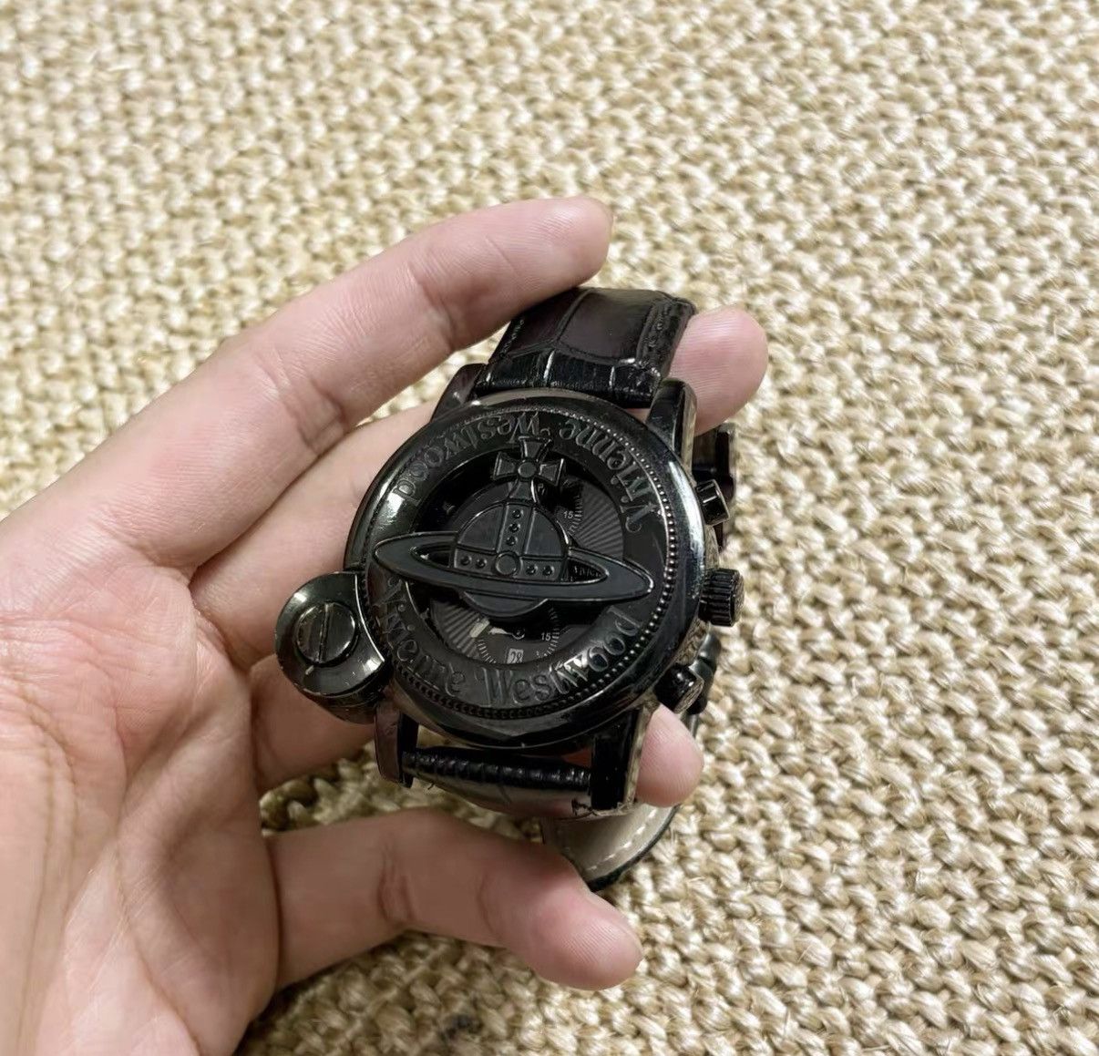 Vivienne Westwood Vivienne Westwood Saturn Sliding Cover Black Watch J29 Size ONE SIZE - 6 Thumbnail