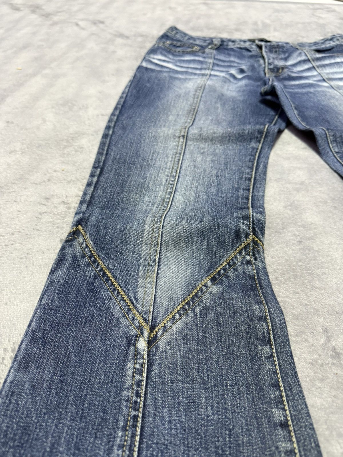 Hysteric Glamour Oririn Japan Panelling Flared Bootcut Jeans Size US 28 / EU 44 - 8 Thumbnail