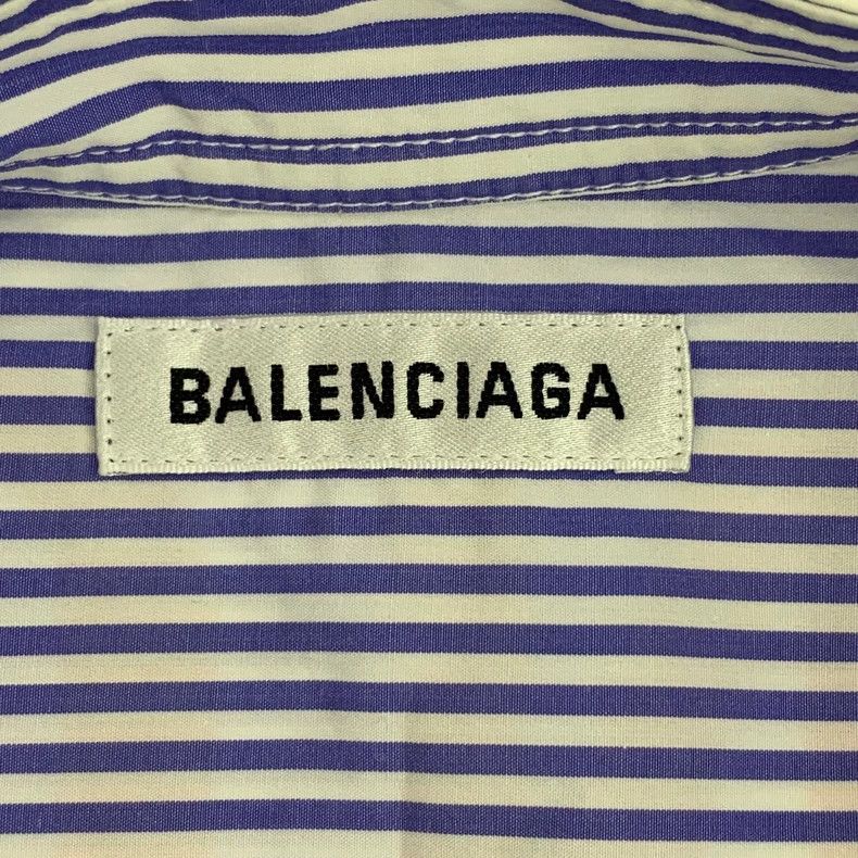Balenciaga Balenciaga size 36 Blue striped logo monogrammed lace up b Size XS / US 0-2 / IT 36-38 - 5 Thumbnail