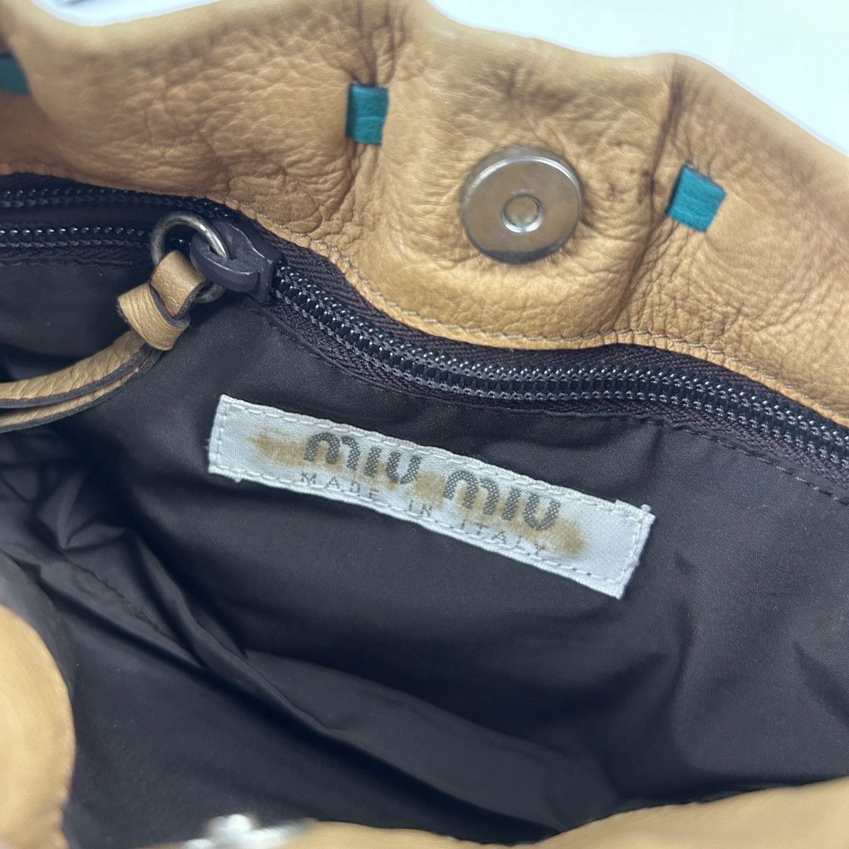 Miu Miu Miu Miu S/S 1999 Tan Bow Bag Size ONE SIZE - 10 Thumbnail