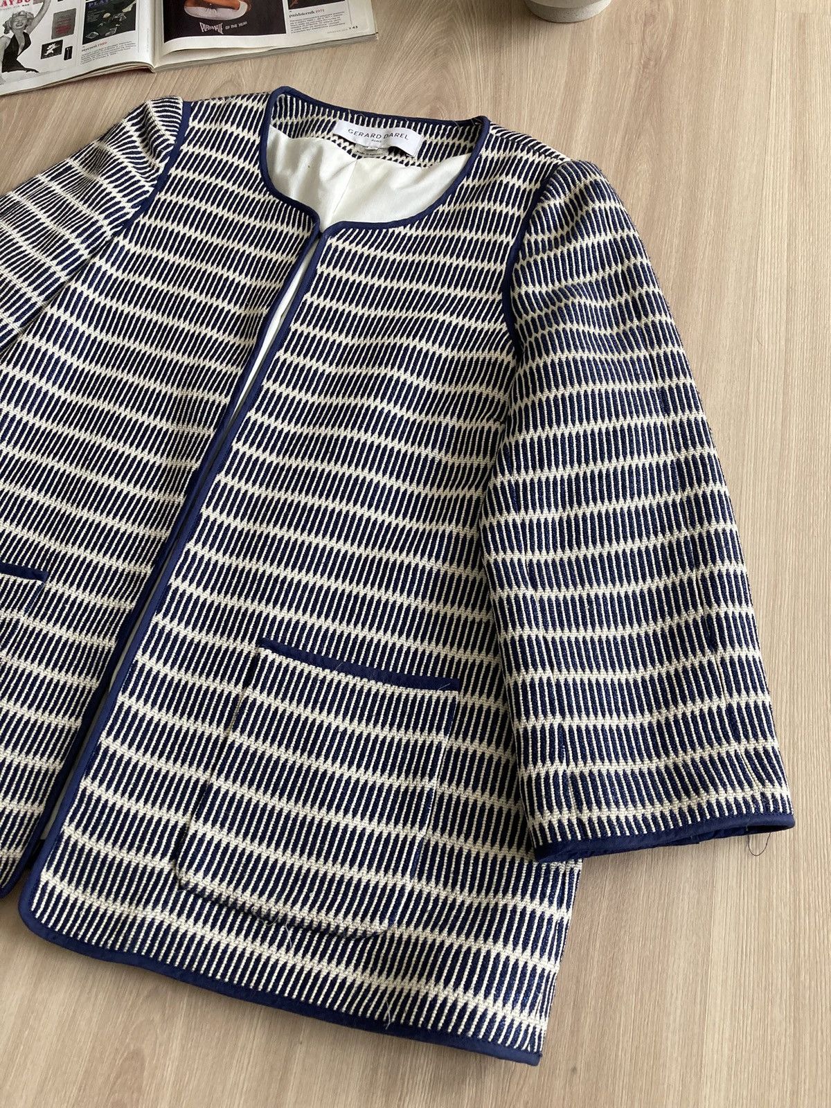 Gerard Darel Vintage Gerard Darel Paris Blazer Jacket 00s Size L / US 10 / IT 46 - 3 Thumbnail