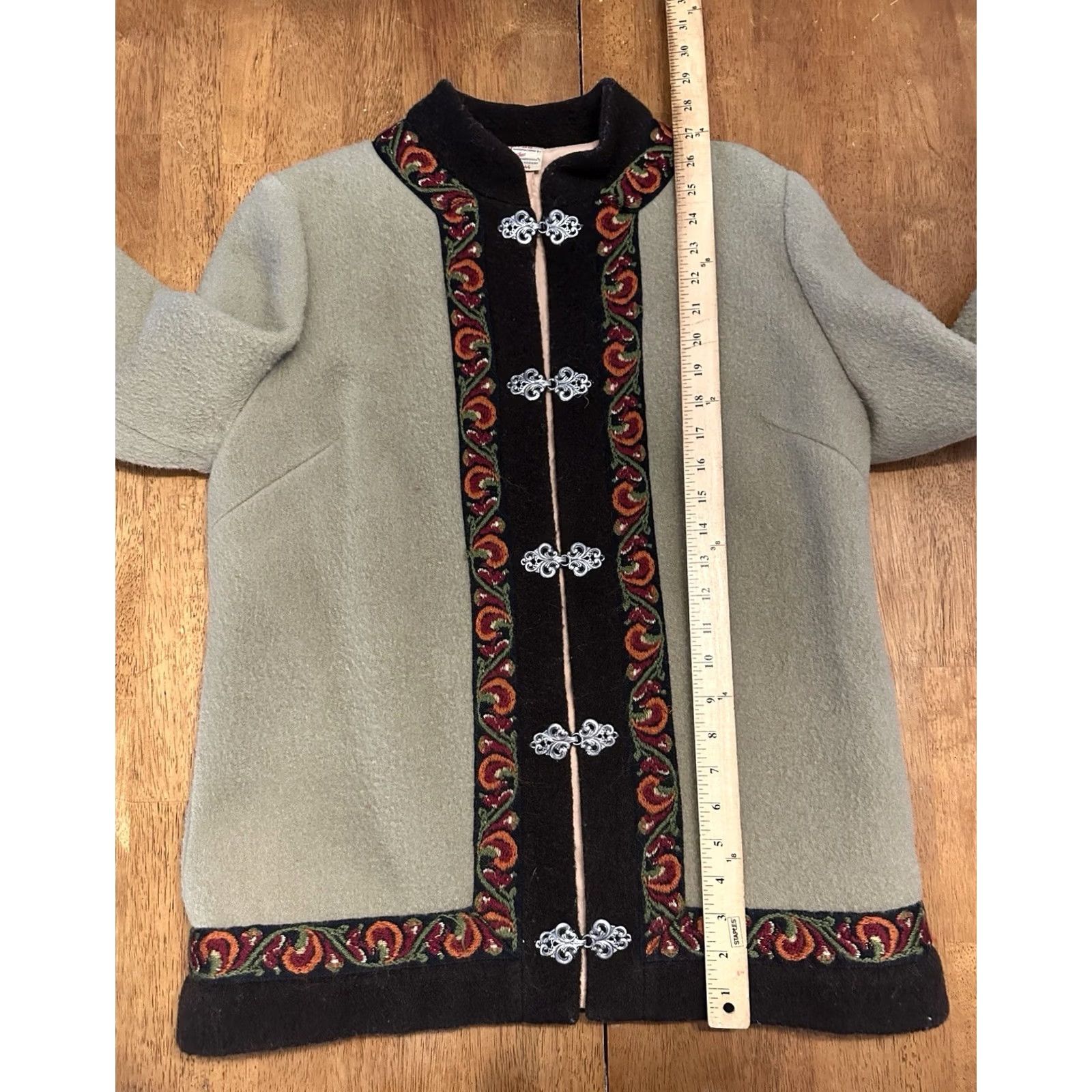 Vintage VINTAGE Firda Norway Wool Jacket Beige Clasp 80s M/L Size M / US 6-8 / IT 42-44 - 7 Thumbnail