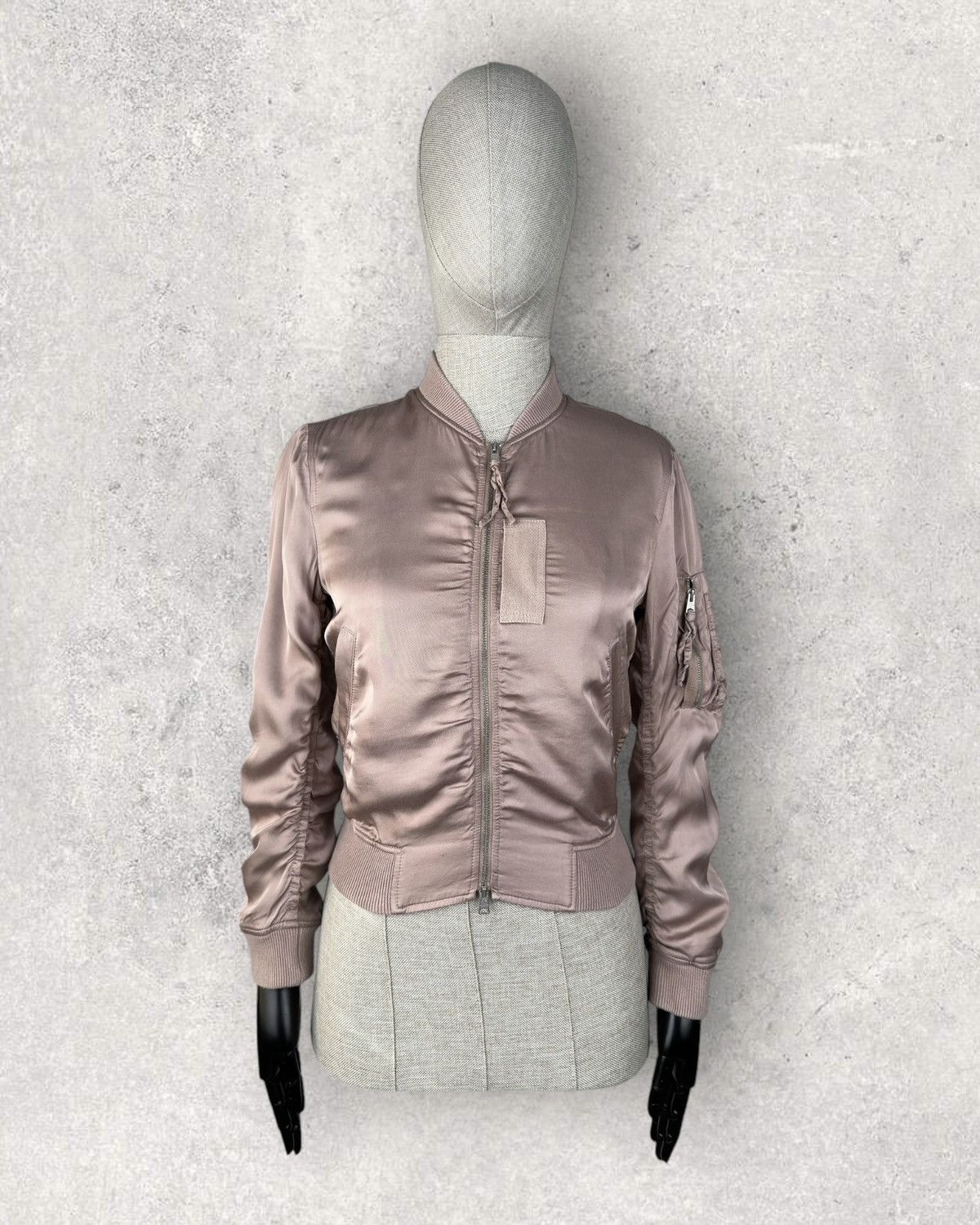 Allsaints ALLSAINTS MA-1 Kuma Bomber Jacket 100% Rayon Size XS / US 0-2 / IT 36-38 - 2 Thumbnail