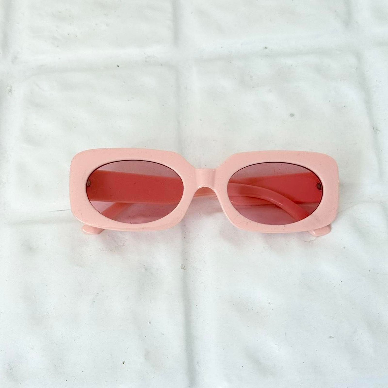 Other ✿ ⋆ 𓆩♡𓆪 Y2K Pink Rectangular Sunglasses 𓆩♡𓆪 ⋆ ✿ Size ONE SIZE - 3 Thumbnail