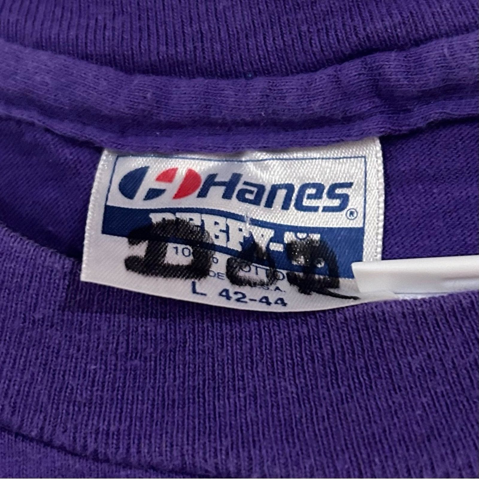 Hanes 1991 Washington Huskies Football Rose Bowl Shirt Size US L / EU 52-54 / 3 - 3 Thumbnail