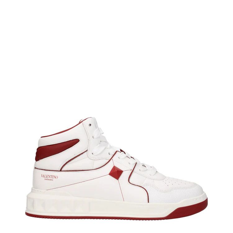 image of Valentino Garavani Ob1O1E0524 Sneakers In White/red, Men's (Size 9)