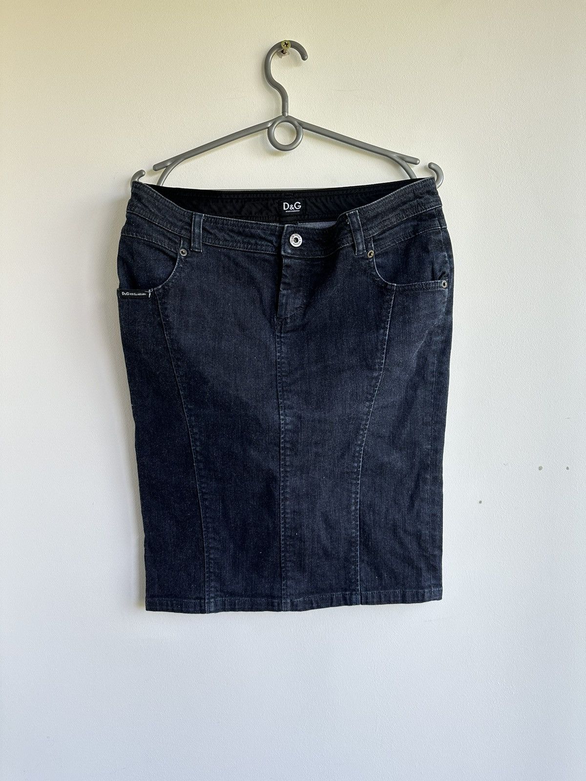 Dolce & Gabbana Vintage Dolce & Gabbana Denim Knee Length Skirt Blue Size 29 Size 29" - 2 Thumbnail