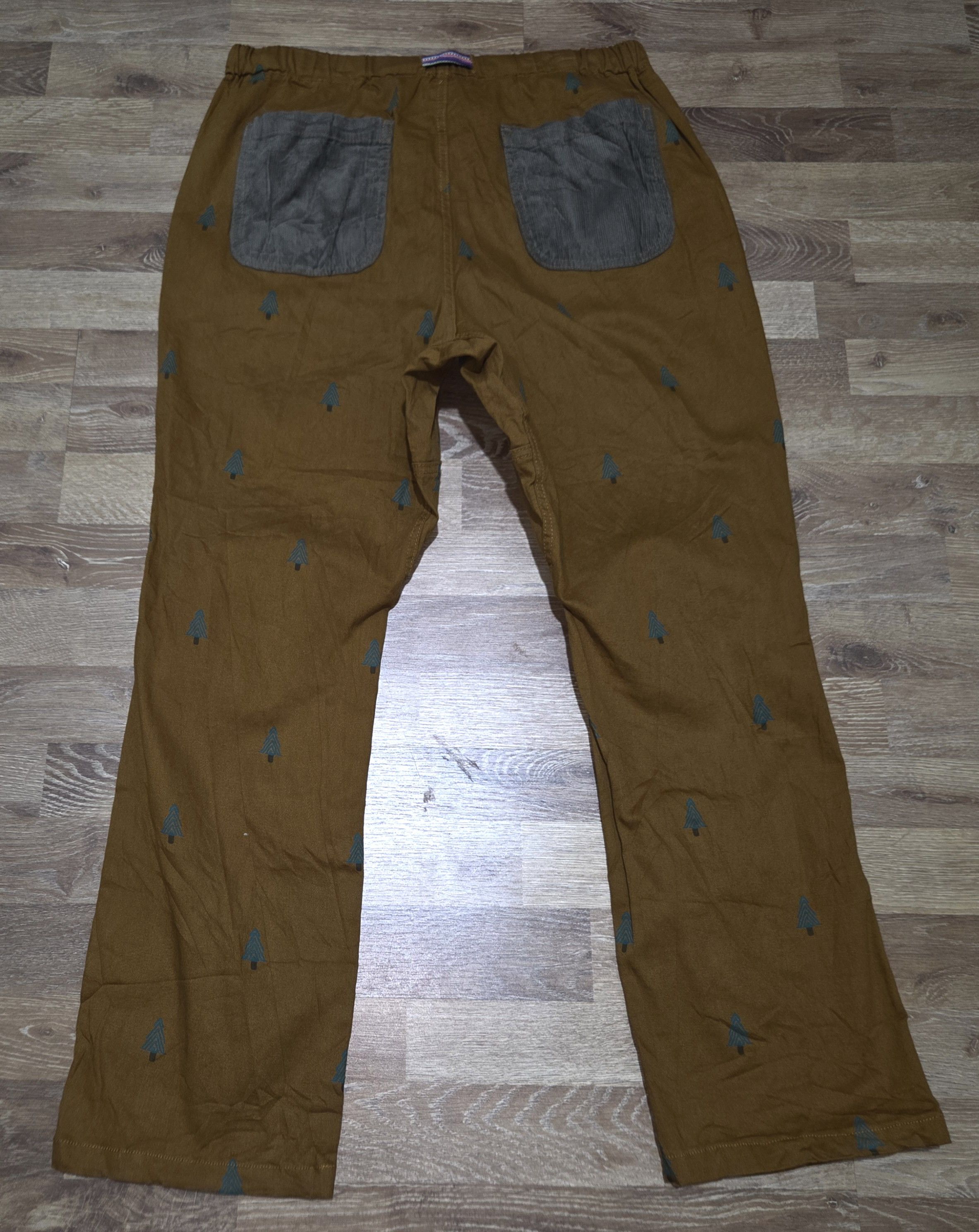 Japanese Brand Go Slow Caravan Elasticated Outdoor Pants Tree Drawstring Size US 34 / EU 50 - 2 Thumbnail